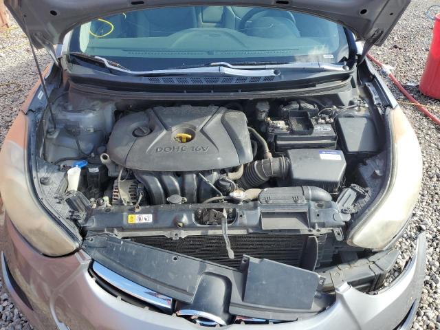 KMHDH4AE5CU398620 - 2012 HYUNDAI ELANTRA GLS SILVER photo 11