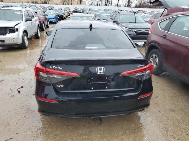 2HGFE2F54NH581792 - 2022 HONDA CIVIC SPORT BLACK photo 6