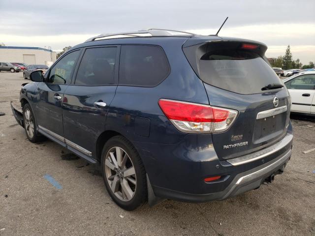 5N1AR2MN5EC608755 - 2014 NISSAN PATHFINDER S BLUE photo 2