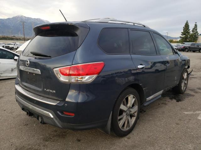 5N1AR2MN5EC608755 - 2014 NISSAN PATHFINDER S BLUE photo 3