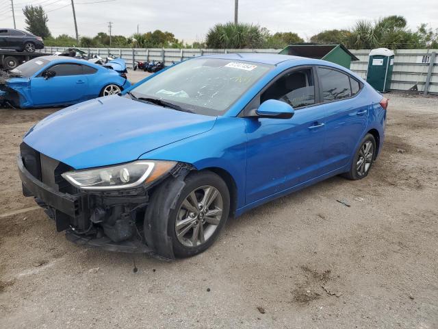 KMHD84LFXHU178421 - 2017 HYUNDAI ELANTRA SE BLUE photo 1