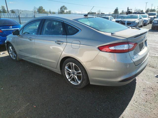 3FA6P0SU9FR147549 - 2015 FORD FUSION TITANIUM PHEV GOLD photo 2