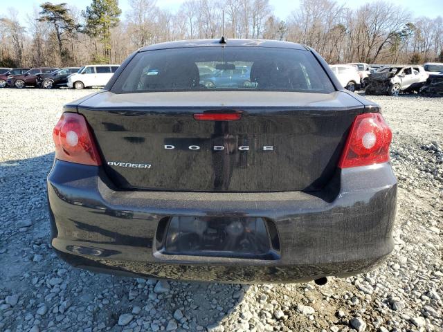 1C3CDZABXDN531144 - 2013 DODGE AVENGER SE BLACK photo 6