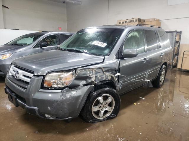 5FNYF18538B040402 - 2008 HONDA PILOT EXL GRAY photo 1