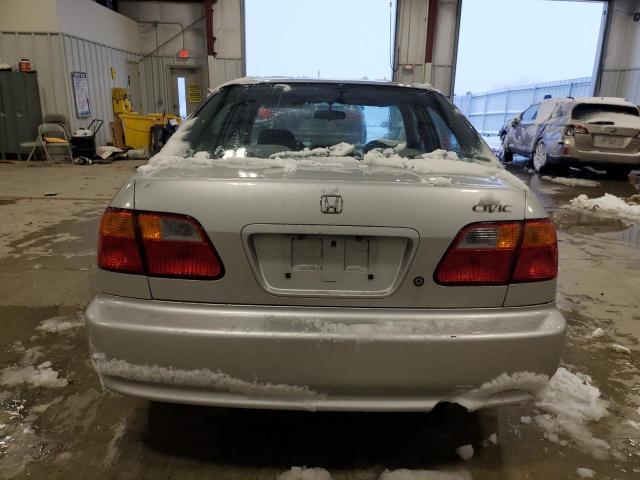 2HGEJ661XYH577634 - 2000 HONDA CIVIC BASE SILVER photo 6