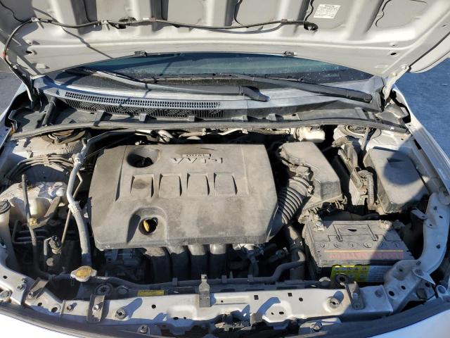 1NXBU4EE9AZ285666 - 2010 TOYOTA COROLLA BASE GRAY photo 11