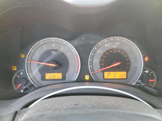 1NXBU4EE9AZ285666 - 2010 TOYOTA COROLLA BASE GRAY photo 9