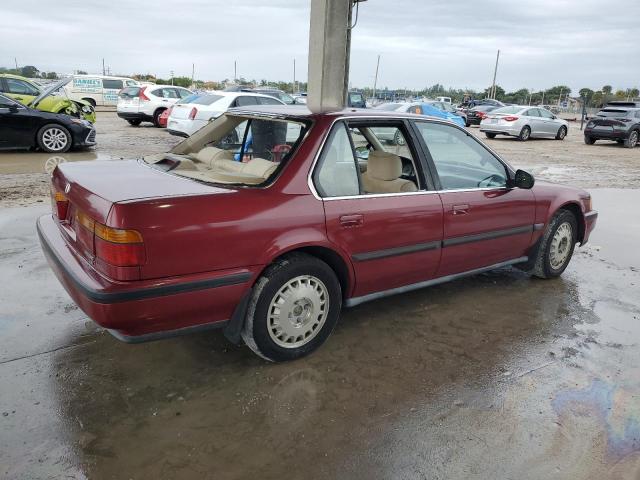 1HGCB7652LA016297 - 1990 HONDA ACCORD LX BURGUNDY photo 3