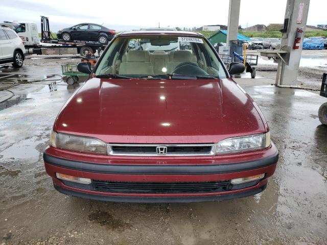 1HGCB7652LA016297 - 1990 HONDA ACCORD LX BURGUNDY photo 5