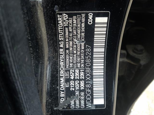 WDDGF81XX8F085287 - 2008 MERCEDES-BENZ C 300 4MATIC  photo 10