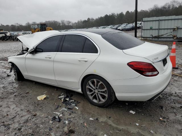 55SWF4JB1GU145946 - 2016 MERCEDES-BENZ C 300 WHITE photo 2