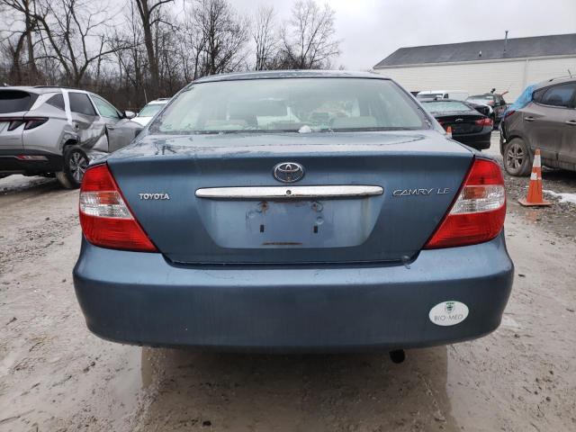 4T1BE32KX3U757068 - 2003 TOYOTA CAMRY LE BLUE photo 6