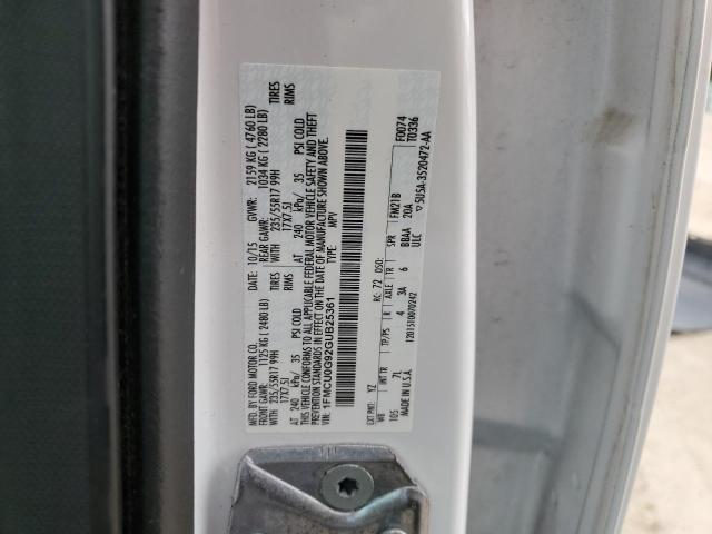 1FMCU0G92GUB25361 - 2016 FORD ESCAPE SE WHITE photo 13