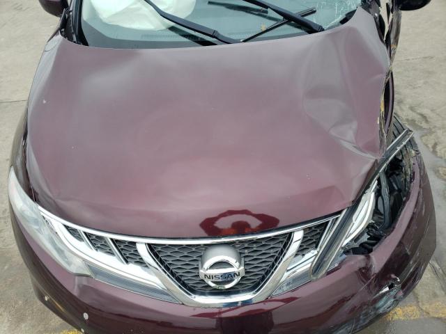 JN8AZ1MU6EW406760 - 2014 NISSAN MURANO S MAROON photo 11