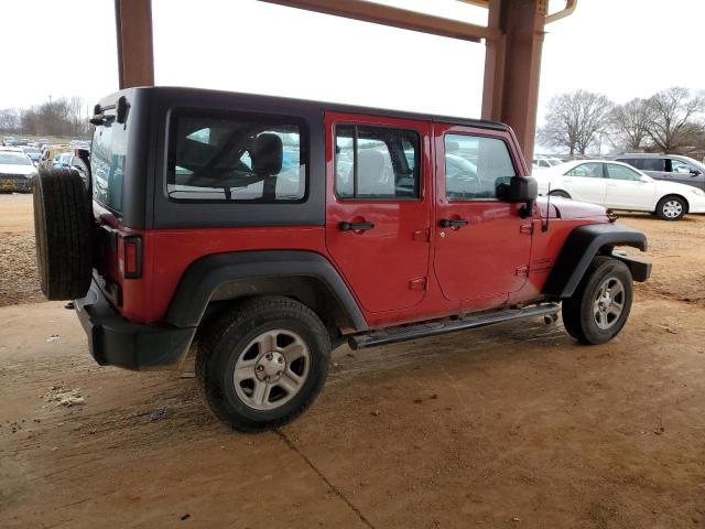 1C4BJWKG1EL302034 - 2014 JEEP WRANGLER U SPORT Червоний фото 3