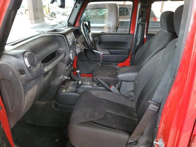 1C4BJWKG1EL302034 - 2014 JEEP WRANGLER U SPORT Червоний фото 7