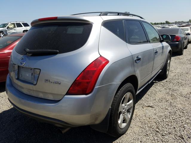 JN8AZ08W04W327332 - 2004 NISSAN MURANO SL  photo 4