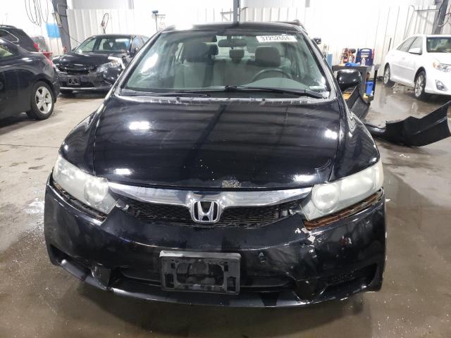 19XFA16529E049012 - 2009 HONDA CIVIC LX BLACK photo 5