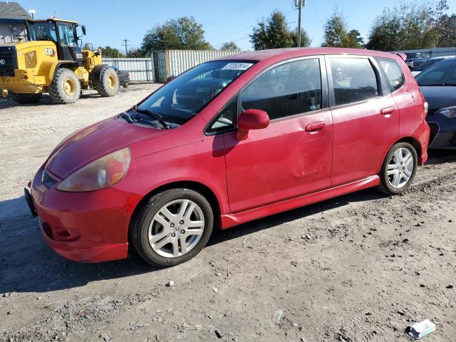 JHMGD38657S061550 - 2007 HONDA FIT S RED photo 1