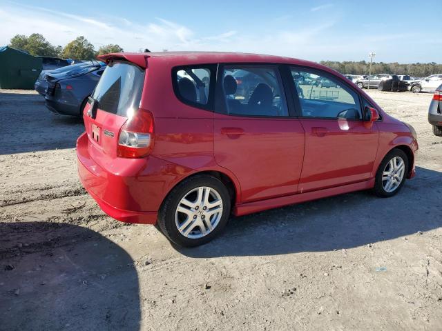 JHMGD38657S061550 - 2007 HONDA FIT S RED photo 3