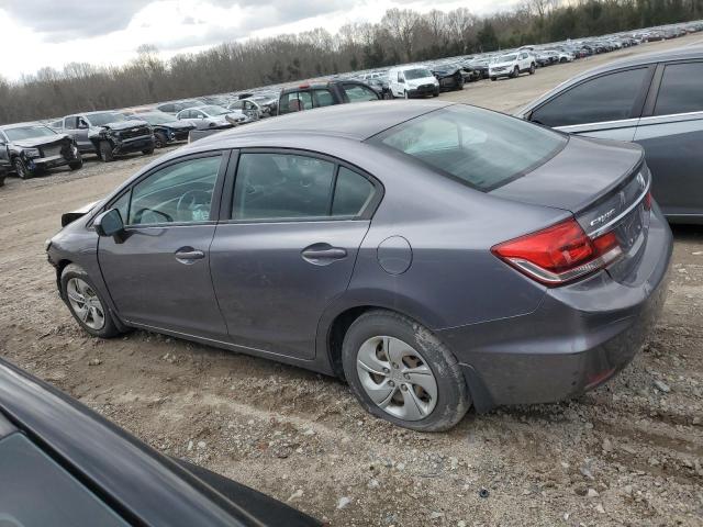 19XFB2F57EE215487 - 2014 HONDA CIVIC LX GRAY photo 2