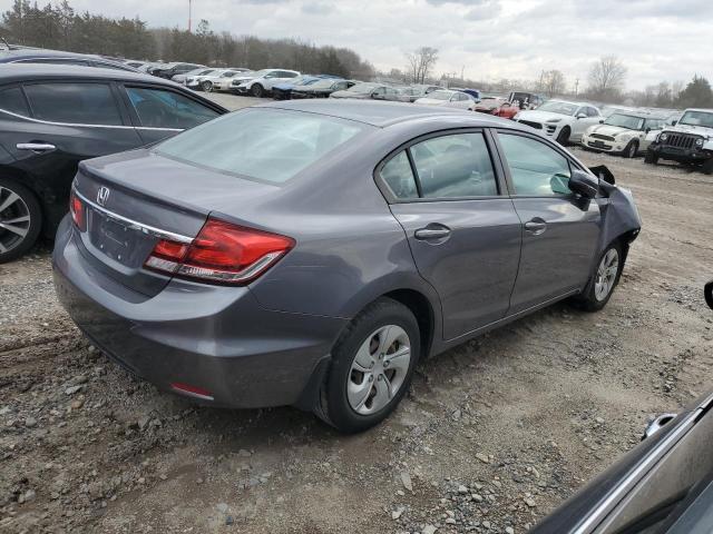 19XFB2F57EE215487 - 2014 HONDA CIVIC LX GRAY photo 3