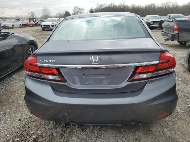 19XFB2F57EE215487 - 2014 HONDA CIVIC LX GRAY photo 6