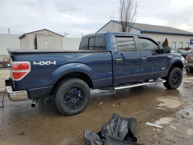 1FTFW1ET6EFA55672 - 2014 FORD F150 SUPERCREW BLUE photo 3