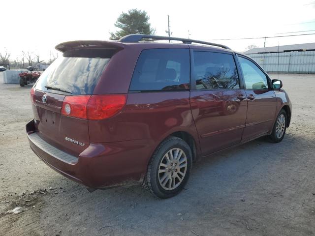 5TDZK22C98S196923 - 2008 TOYOTA SIENNA XLE RED photo 3