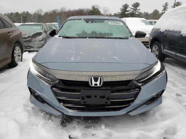 1HGCV2F39NA024747 - 2022 HONDA ACCORD SPORT GRAY photo 5