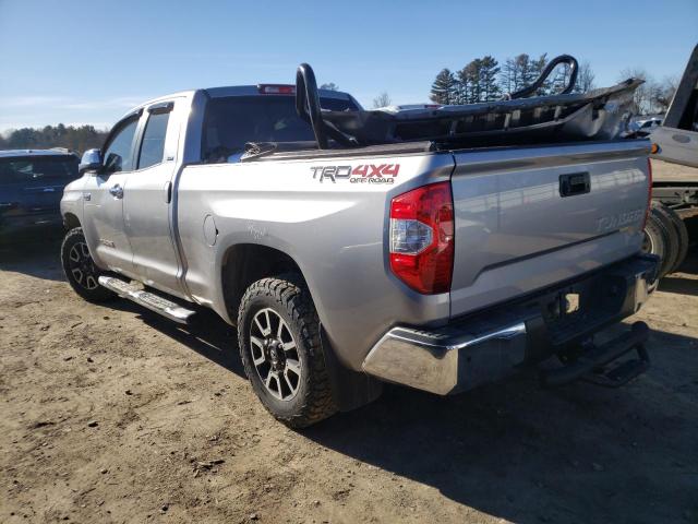 5TFUY5F17GX566763 - 2016 TOYOTA TUNDRA DOUBLE CAB SR/SR5 SILVER photo 2