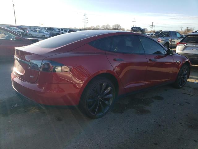 5YJSA1E27FF109541 - 2015 TESLA MODEL S RED photo 3