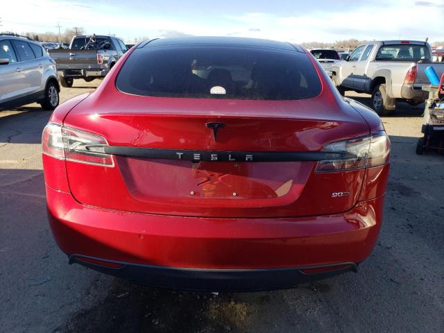 5YJSA1E27FF109541 - 2015 TESLA MODEL S RED photo 6
