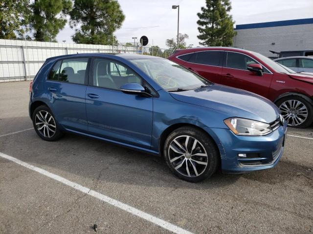 3VW217AU3HM043737 - 2017 VOLKSWAGEN GOLF S BLUE photo 4