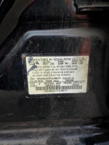 3N1AB61E37L638674 - 2007 NISSAN SENTRA 2.0 BLACK photo 13