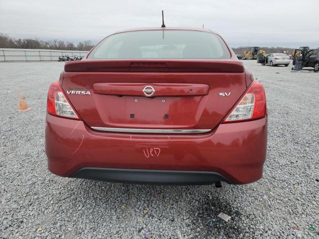 3N1CN7AP4KL829973 - 2019 NISSAN VERSA S RED photo 6