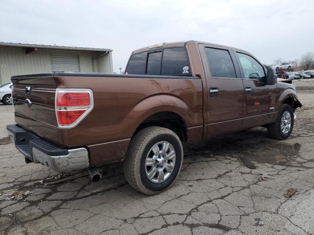 1FTFW1ET9CFC32700 - 2012 FORD F150 SUPERCREW BROWN photo 3