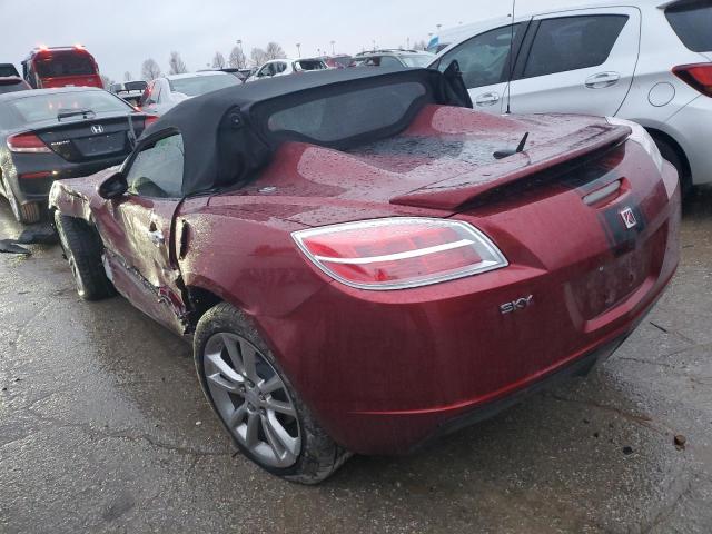 1G8MP35B29Y105012 - 2009 SATURN SKY BURGUNDY photo 2