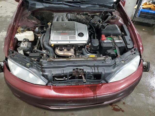 JT8BF28G315104196 - 2001 LEXUS ES 300 MAROON photo 11