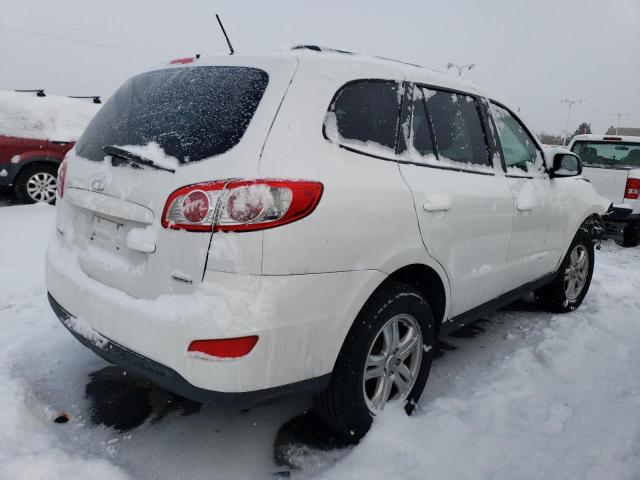 5XYZGDAB6CG162644 - 2012 HYUNDAI SANTA FE GLS WHITE photo 3