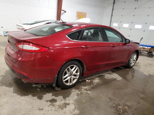 1FA6P0H77E5350202 - 2014 FORD FUSION SE RED photo 3