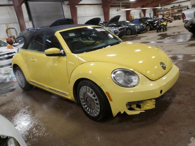 3VW507AT3EM820355 - 2014 VOLKSWAGEN BEETLE YELLOW photo 4