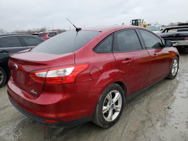 1FADP3F29EL105333 - 2014 FORD FOCUS SE RED photo 3