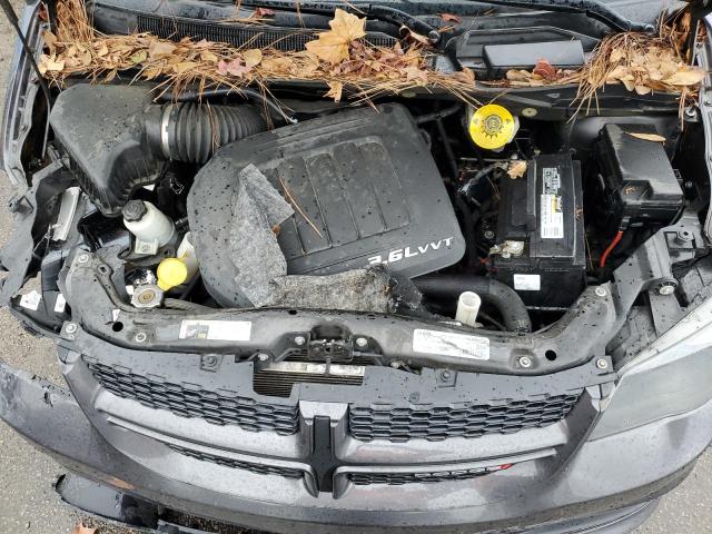 2C4RDGEG1JR203223 - 2018 DODGE GRAND CARA GT GRAY photo 12