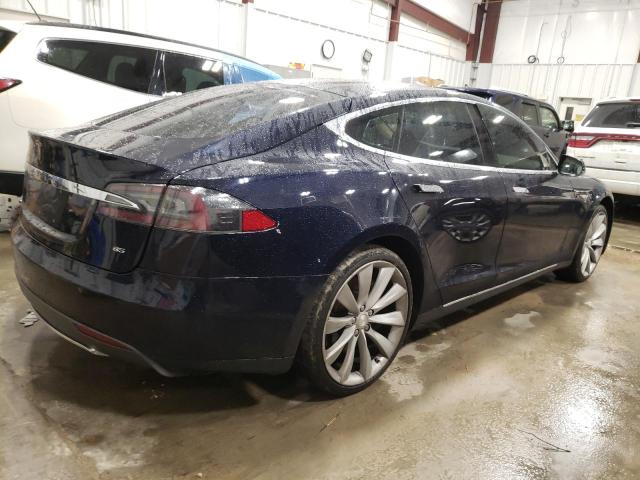 5YJSA1CN8DFP19541 - 2013 TESLA MODEL S Կապույտ լուսանկար 3