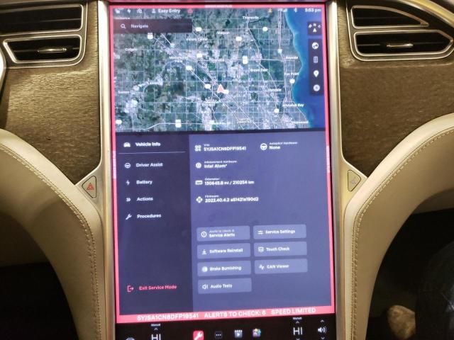 5YJSA1CN8DFP19541 - 2013 TESLA MODEL S Կապույտ լուսանկար 9