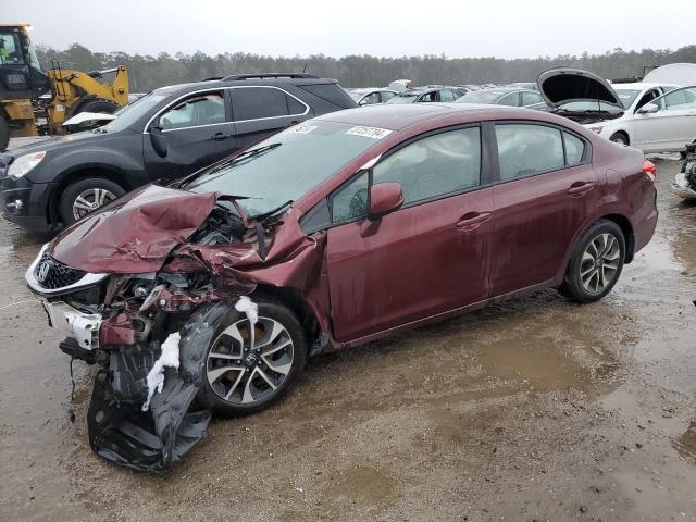 19XFB2F92DE028997 - 2013 HONDA CIVIC EXL BURGUNDY photo 1