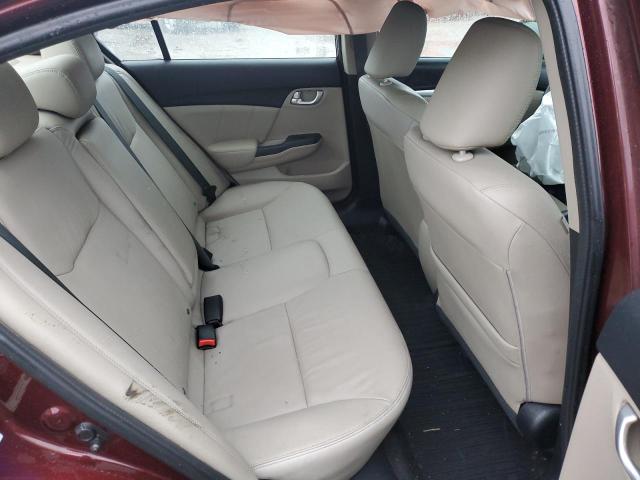 19XFB2F92DE028997 - 2013 HONDA CIVIC EXL ბურგუნდია ფოტო 10