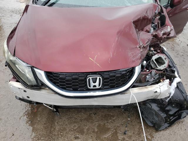 19XFB2F92DE028997 - 2013 HONDA CIVIC EXL BURGUNDY photo 11