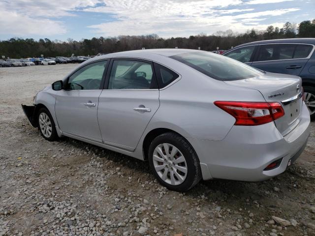 3N1AB7AP1KY295527 - 2019 NISSAN SENTRA S SILVER photo 2